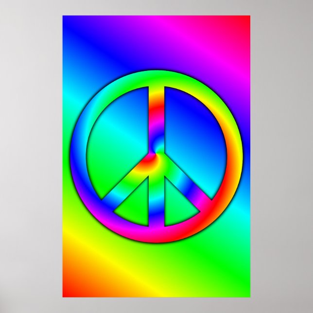 Psychedelic Peace Poster (Devant)