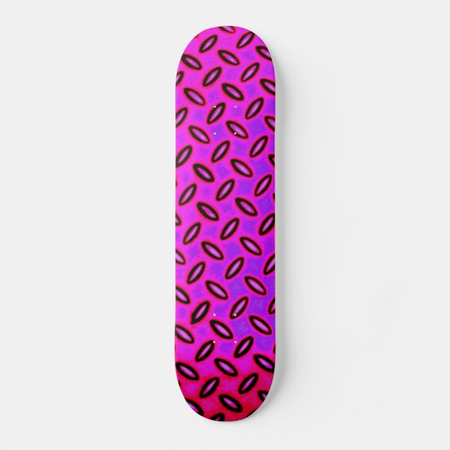 Psychedelic Pink Patterned Skateboard (Recto)