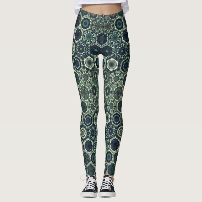 psychedelic style leggings yoga activewear (Devant)