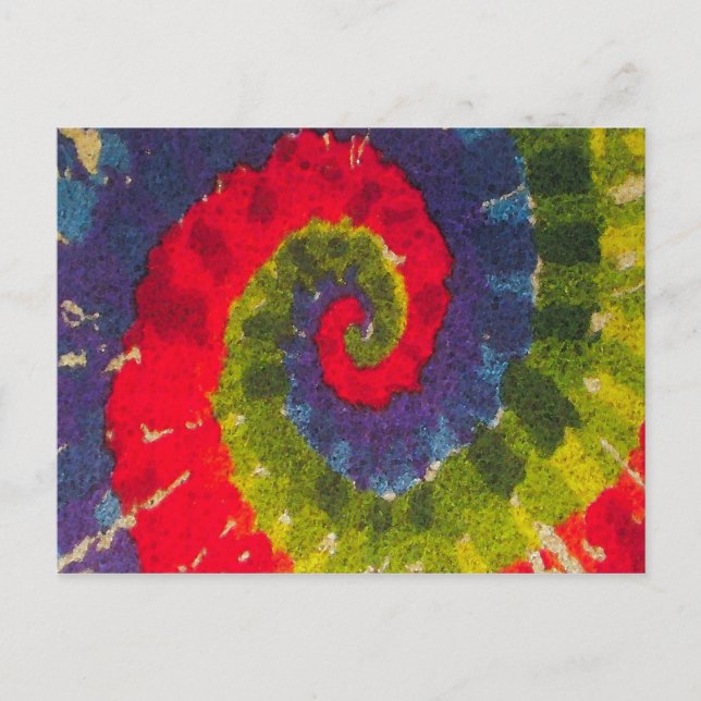 Psychedélique - Carte Postale Rétro Moderne (Devant)