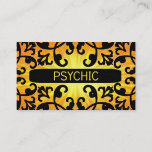 Psychique Sunshine Damask Carte de visite