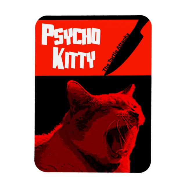 Psycho Kitty Magnet (Vertical)