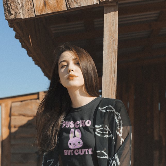 PSYCHO MAIS CUTE BUNNY T-Shirts (Créateur téléchargé)