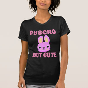 PSYCHO MAIS CUTE BUNNY T-Shirts noirs
