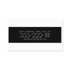 Psychologue Docteur Carte frontière noire et blanc