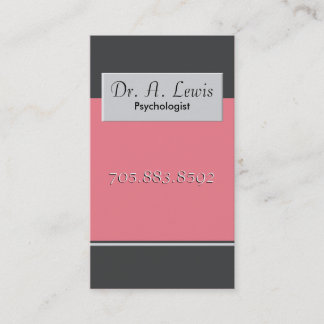 Psychologue et carte de visite Médicale -
