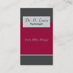 Psychologue et carte de visite Médicale -