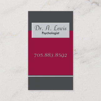 Psychologue et carte de visite Médicale -