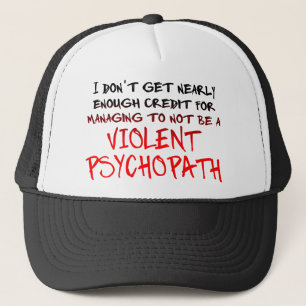 Psychopath Crédit Funny Ball Casquette Casquette