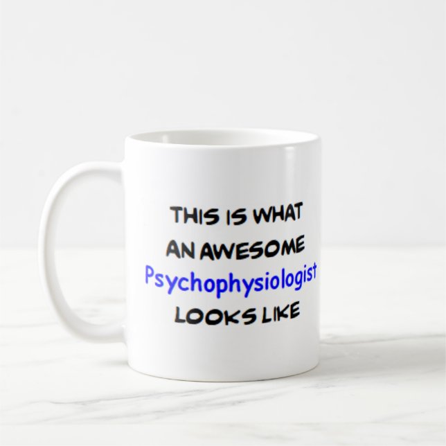 psychophisiologiste, énorme tasse de café (Gauche)