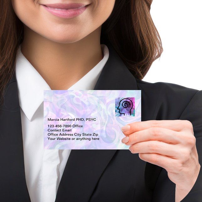 Psychothérapie Cartes de visite en santé mentale (Mental health business cards)