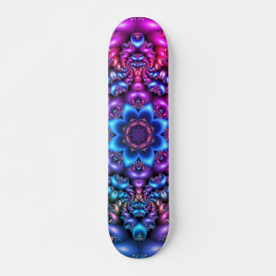 psydelic flower mandala skateboard