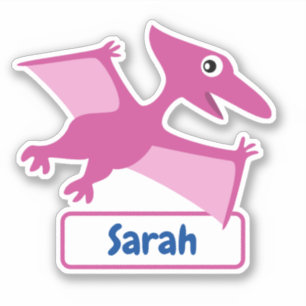 Pteranodon Dinosaur Dinosaure Nom d'enfant Sticker
