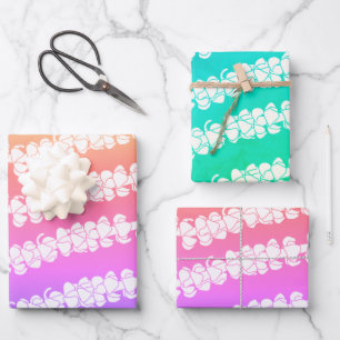 Puakenikeni lei papier cadeau emballage