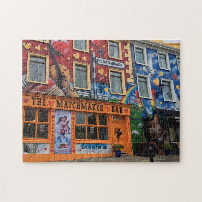 Pub de Matchmaker de couleur vive, Irlande Puzzle (Horizontal)