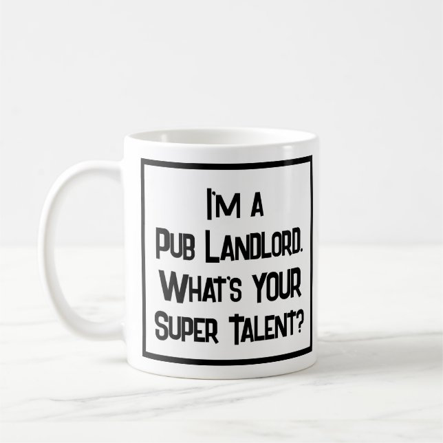 Pub Landlord Super Talent. Café Mug (Gauche)