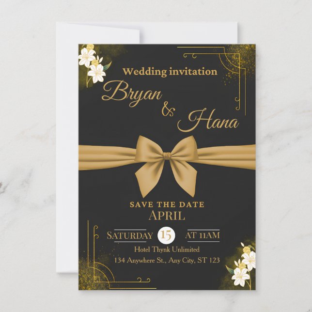 Public Wedding Invitation – Elegant Minimal Design (Devant)