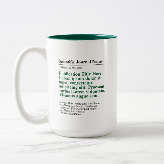 Publication personnalisée Mug à deux tons 15oz - V (Gauche)