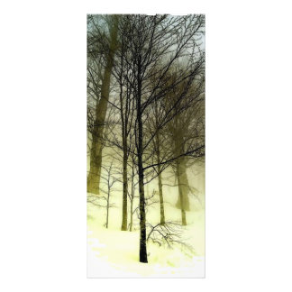 Publicitaire Arbres dans la carte en rack de neige