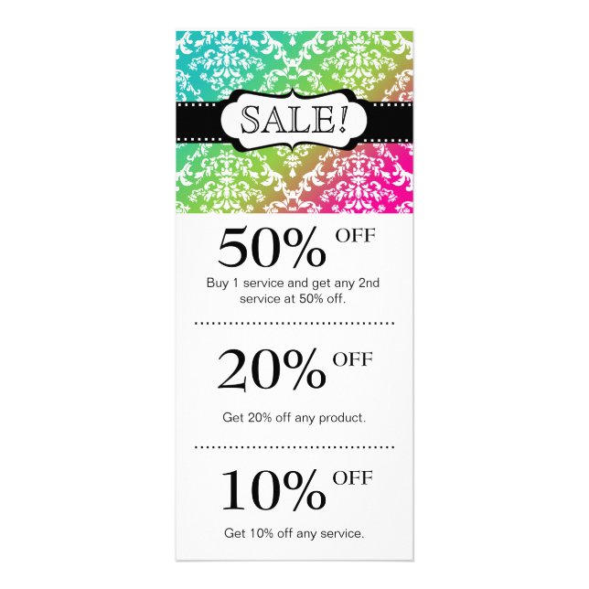 Publicitaire Bijoux / Salon Carte de marketing Fidélité Damas (Devant)