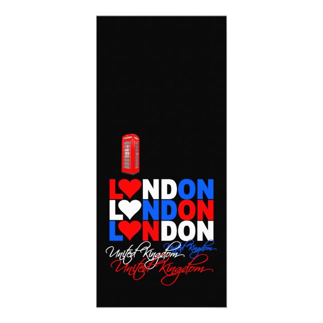 Publicitaire Carte à bâti Londres - personnaliser ! (Devant)