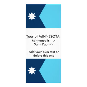 Publicitaire Carte à étagère avec drapeau du Minnesota