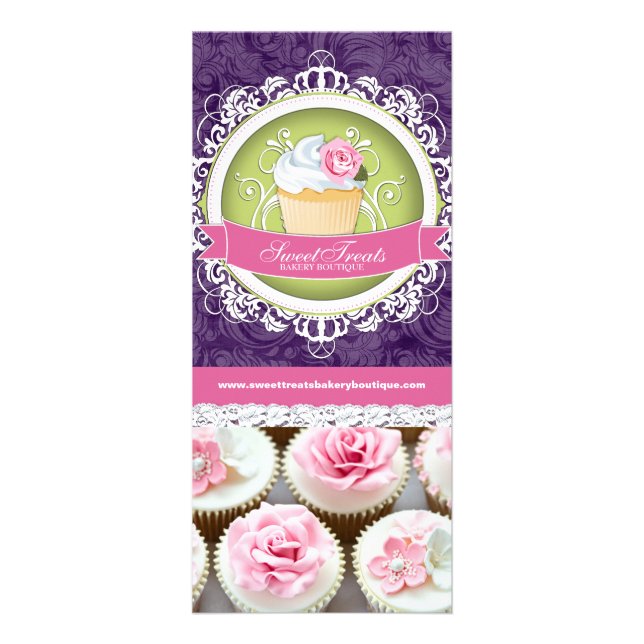 Publicitaire Carte de bâti de boutique Cupcake personnalisable (Devant)