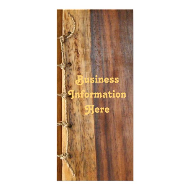 Publicitaire Carte de bâti d'entreprise 2012 à grain de bois (Devant)