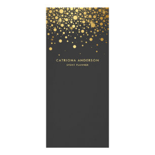 Publicitaire Carte de bâti d'entreprise Faux Gold Foil Confetti