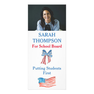 Publicitaire Carte de candidat au conseil scolaire avec photo e