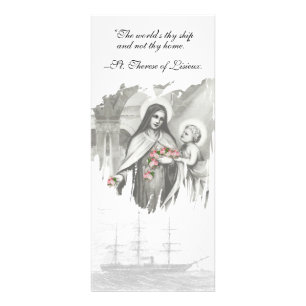 Publicitaire Carte de prière funéraire catholique St. Therese L