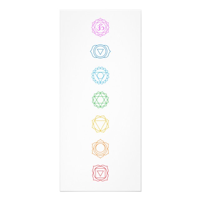Publicitaire Carte de prix Chakras Yoga Studio (Devant)