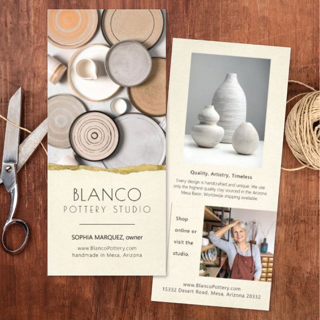 Publicitaire Carte de rack de marketing créative Golden Tear (Créateur téléchargé)