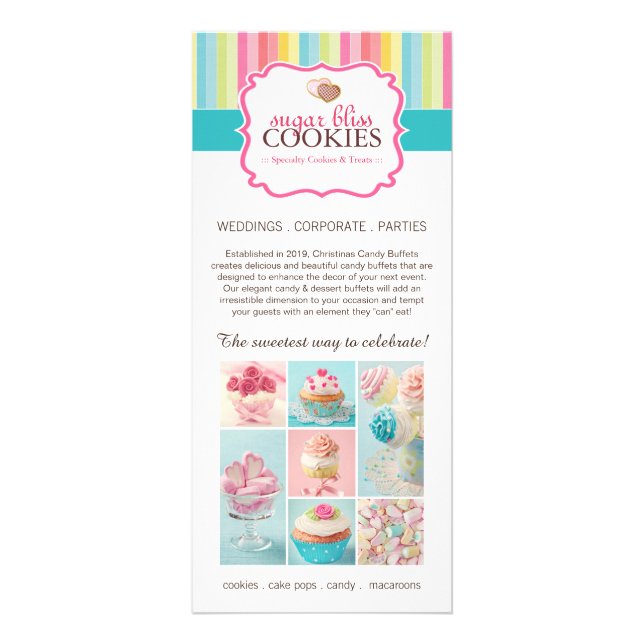 Publicitaire Carte de rack du tarif de la boulangerie (Devant)