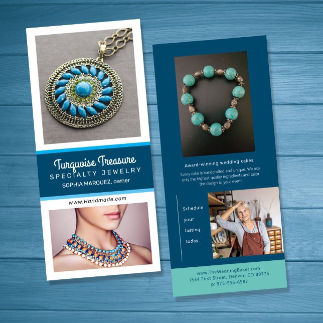 Publicitaire Carte de rack marketing créative Blues (Créateur téléchargé)