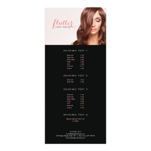Publicitaire Carte de rack photo Simply Pink Lash Salon