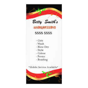Publicitaire Carte de support de coiffure