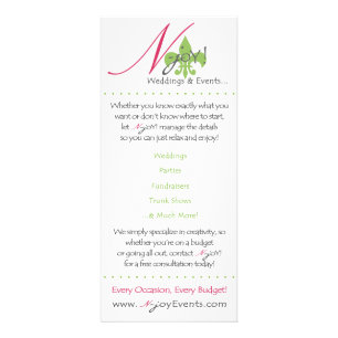 Publicitaire carte de support de N-joie