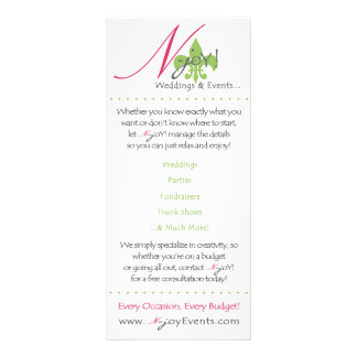 Publicitaire carte de support de N-joie
