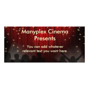 Publicitaire Carte de support de salle de cinéma