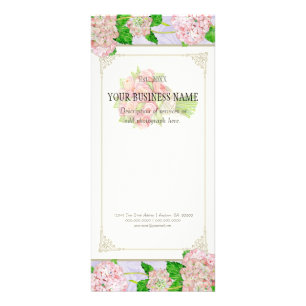 Publicitaire Carte de tarif d'affaires - Rose Hydrangea Florist