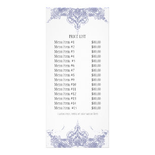 Publicitaire Carte de taux d'affaires - Toile Damask Swirl Flor