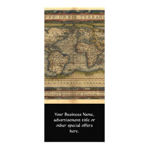 Publicitaire Carte du monde Vintage Atlas Conception historique