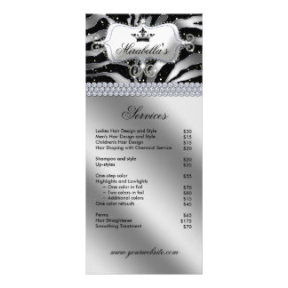 Publicitaire Carte en crépi Zebra Luxury Black Sparkle