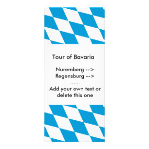 Publicitaire Carte en rack avec Drapeau de Bavière
