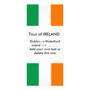 Publicitaire Carte en rack avec drapeau d'Irlande