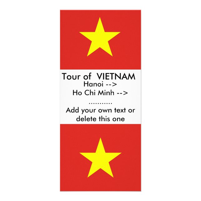 Publicitaire Carte en rack avec drapeau du Vietnam (Devant)