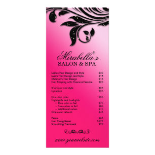 Publicitaire Carte en rack de salon Feuille de bijoux Floral Ro