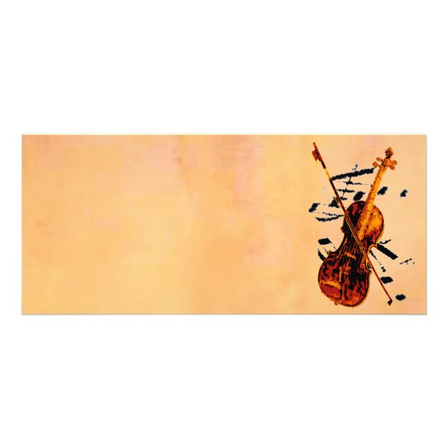 Publicitaire Carte en rack pour violon (Devant)