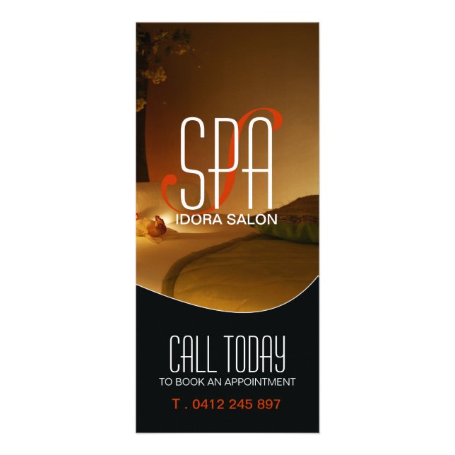 Publicitaire Carte en rack Salon et Spa (Devant)